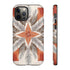 Silver Feather Compass - Impact Resistant Phone Case